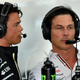 Mercedes Formula E and reserve Formula 1 driver Nyck de Vries, left, speaks with Mercedes F1 team principal Toto Wolff during a practice session on July 22 ahead of the French Grand Prix.